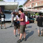 Quinto giorno del campeggio studentesco: volantinaggio a Susa