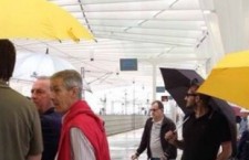 Reggio Emilia, piove dentro la stazione Tav di Calatrava appena inaugurata