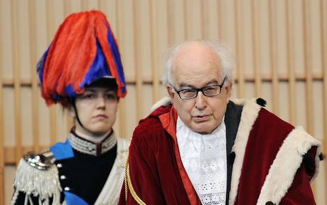 Marcello Maddalena Procuratore Capo di Torino durante l'inaugurazione dell'anno Giudiziario in Tribunale, Torino,26 gennaio 2013 ANSA/ ALESSANDRO DI MARCO