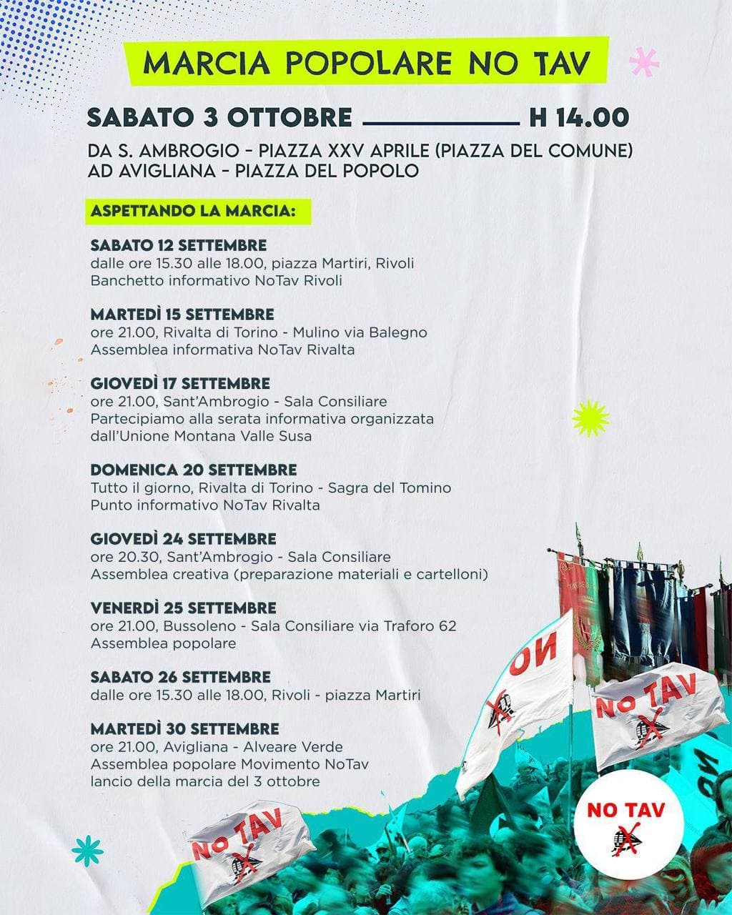 Verso la marcia popolare No Tav del 3 ottobre