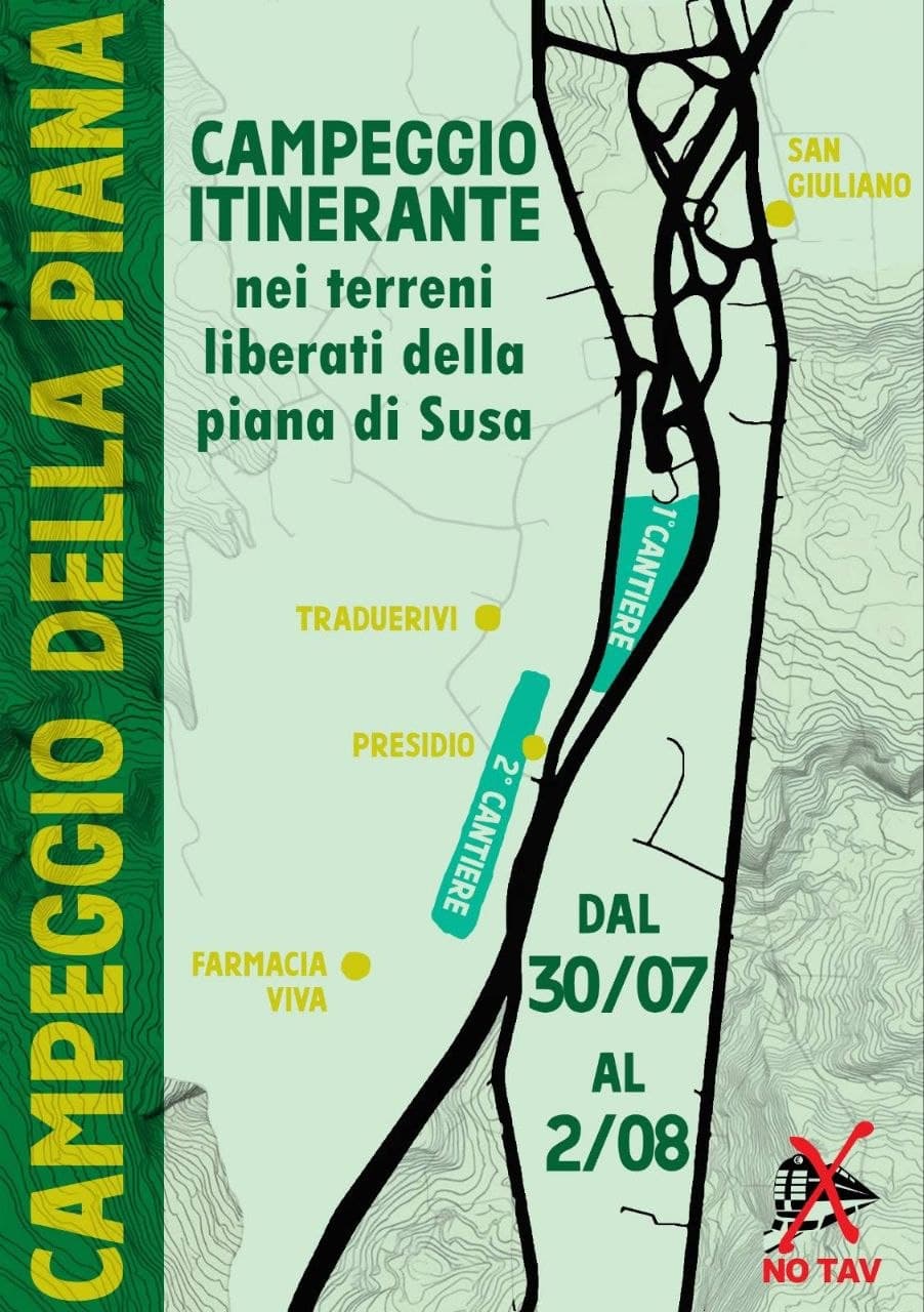 30 luglio/ 2 agosto: Presidio No Tav di Traduerivi – Campeggio della Piana