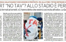 Succede a Genova: sei notav e non entri allo stadio per la maglietta