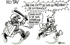 Vignetta di Vauro su Tav e Francia