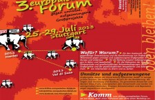 ISCRIZIONI APERTE AL 3° Forum Europeo Contro le Grandi Opere Inutili e Imposte – Stoccarda 25-29, luglio 2013