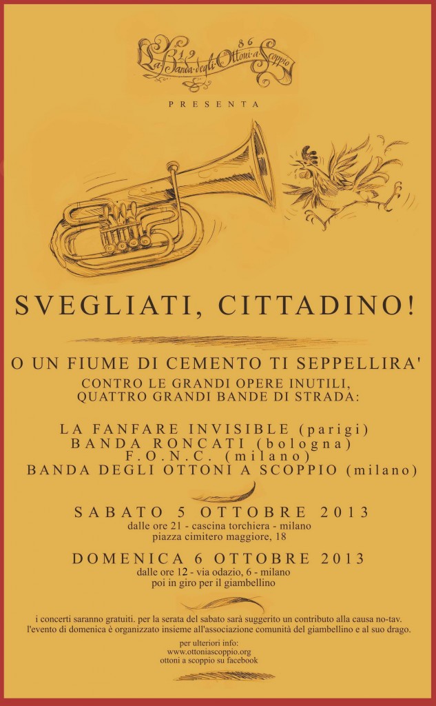 Svegliati cittadino! 5/6 ottobre Sbandata musicale