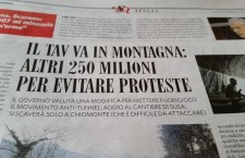 IL TAV VA IN MONTAGNA: ALTRI 250 MILIONI PER EVITARE PROTESTE