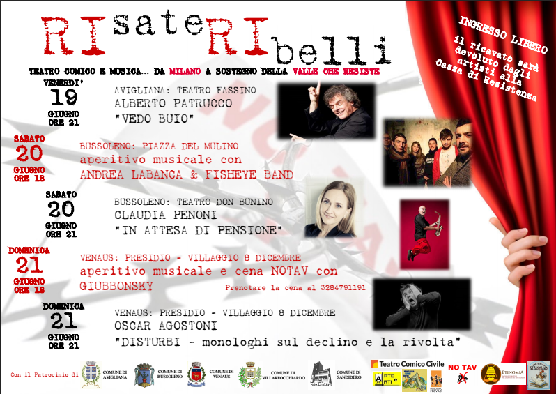RISATE RIBELLI – TEATRO COMICO E MUSICA DA MILANO ALLA VALLE CHE RESISTE
