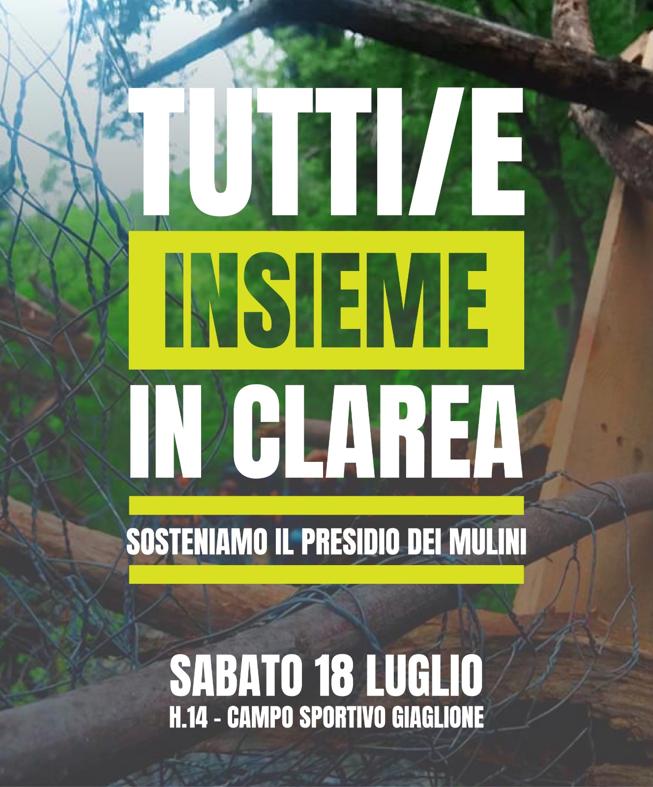 Sab 18/07, Giaglione. Passeggiata verso i mulini in Clarea!