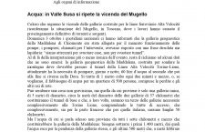 Pro Natura Piemonte, “acqua: in Valle Susa si ripete la vicenda del Mugello”