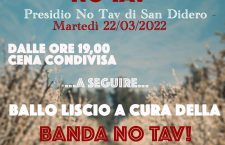 22/03 ore 19,00 – Presidio di San Didero: festa di primavera No Tav