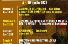 04-10/2022: calendario delle iniziative No Tav della settimana