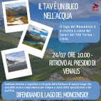 Il Tav è un buco nell’acqua – 24/07 ore 10 (Venaus) Passeggiata informativa al Lago del Moncenisio. Difendiamo il Lago!
