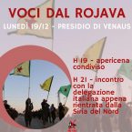 19/12 dalle ore 19 presidio di Venaus: voci dal Rojava