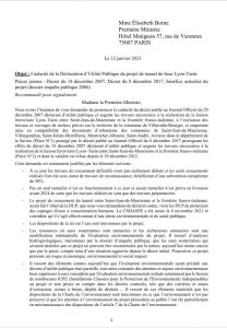 Gli oppositori francesi a Elisabeth Borne: dichiari nulla la dichiarazione di pubblica utilità del tunnel di base Torino-Lione