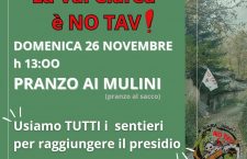 26/11: pranzo al sacco ai Mulini. La Val Clarea è No Tav!