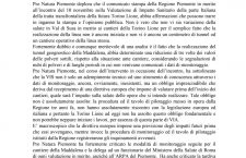 Pro Natura Piemonte a proposito di attuazione della Valutazione di Impatto sulla Salute dei lavori della futura Torino-Lione