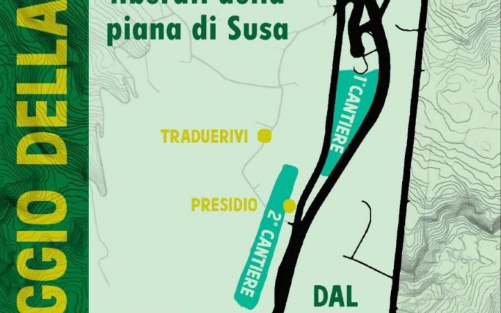 Campeggio itinerante nei terreni della Piana di Susa