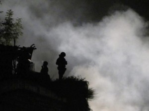 Tav, notte di fuochi artificiali No Tav a Chiomonte