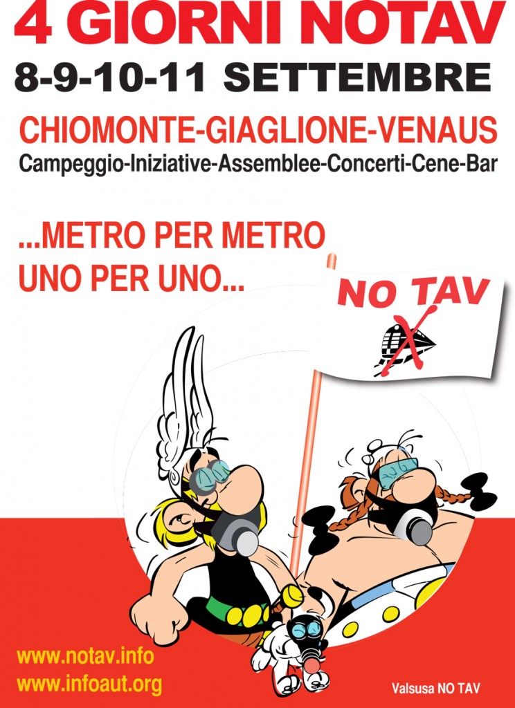 [PROGRAMMA INFO E CARTINA] METRO PER METRO: 4 GIORNI NOTAV! CAMPEGGIO E INIZIATIVE