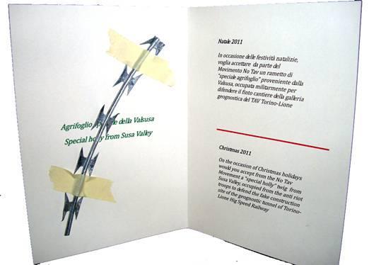 AUGURI DAL MOVIMENTO NO TAV