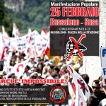 MANIFESTAZIONE POPOLARE NO TAV SABATO 25 FEBBRAIO ORE 13.00 BUSSOLENO-SUSA